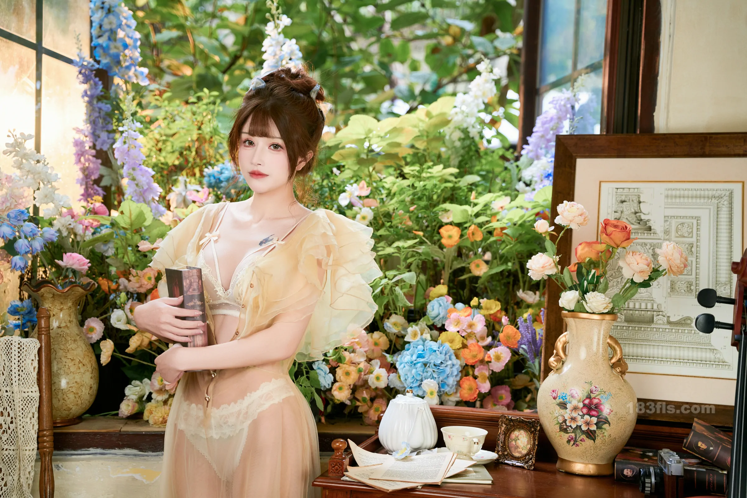 鹿八岁baby - 深林的洁白花语-第2张图片-宅男套图吧