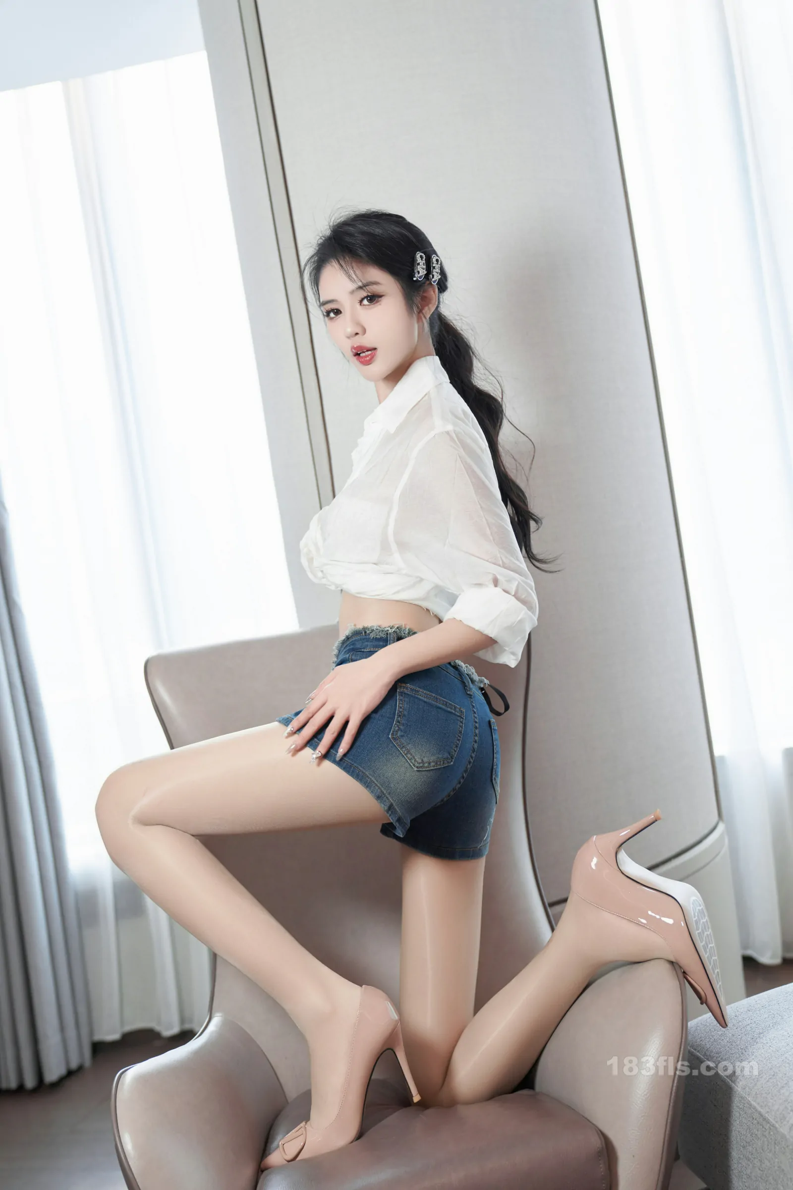 xiuren秀人网福利浅浅Danny大尺度私拍写真白衬衫-第6张图片-宅男套图吧