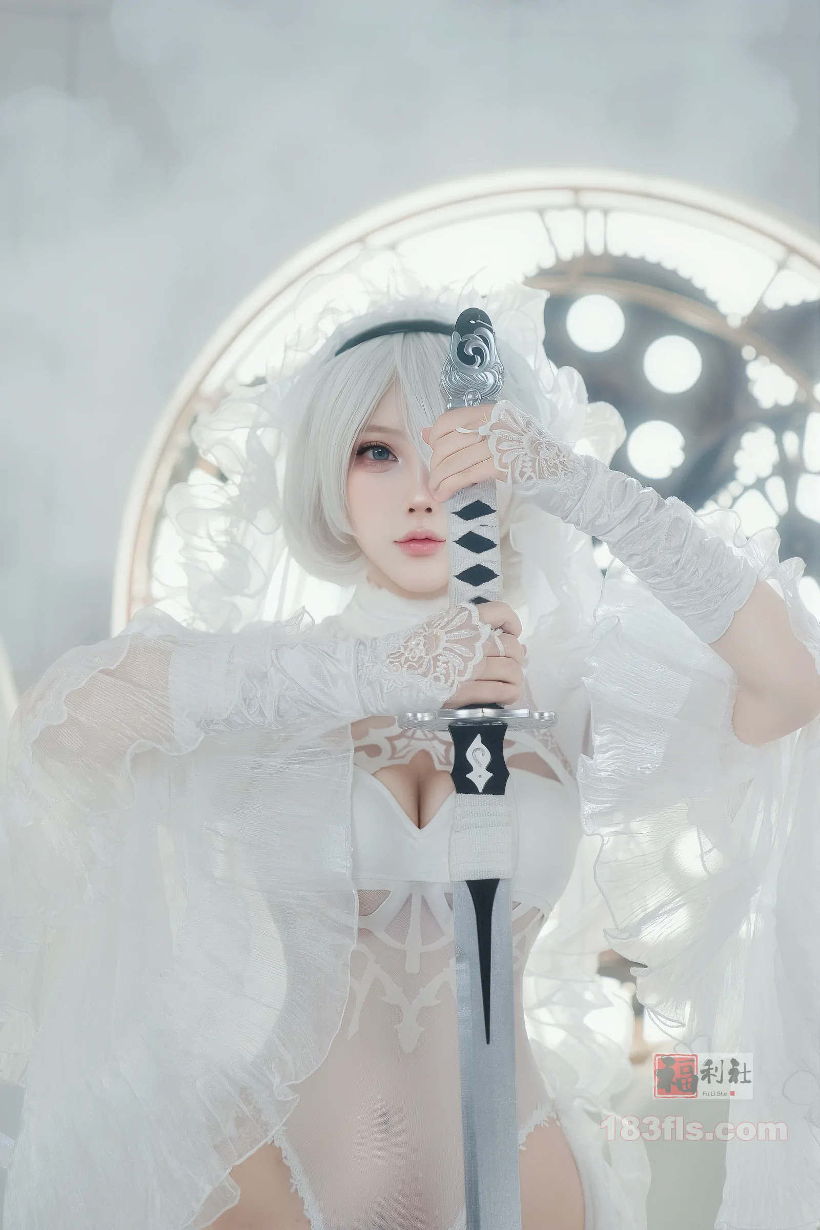 CatDemon喵崽 - 尼尔·机械纪元 2B 狂野新娘-第2张图片-宅男套图吧