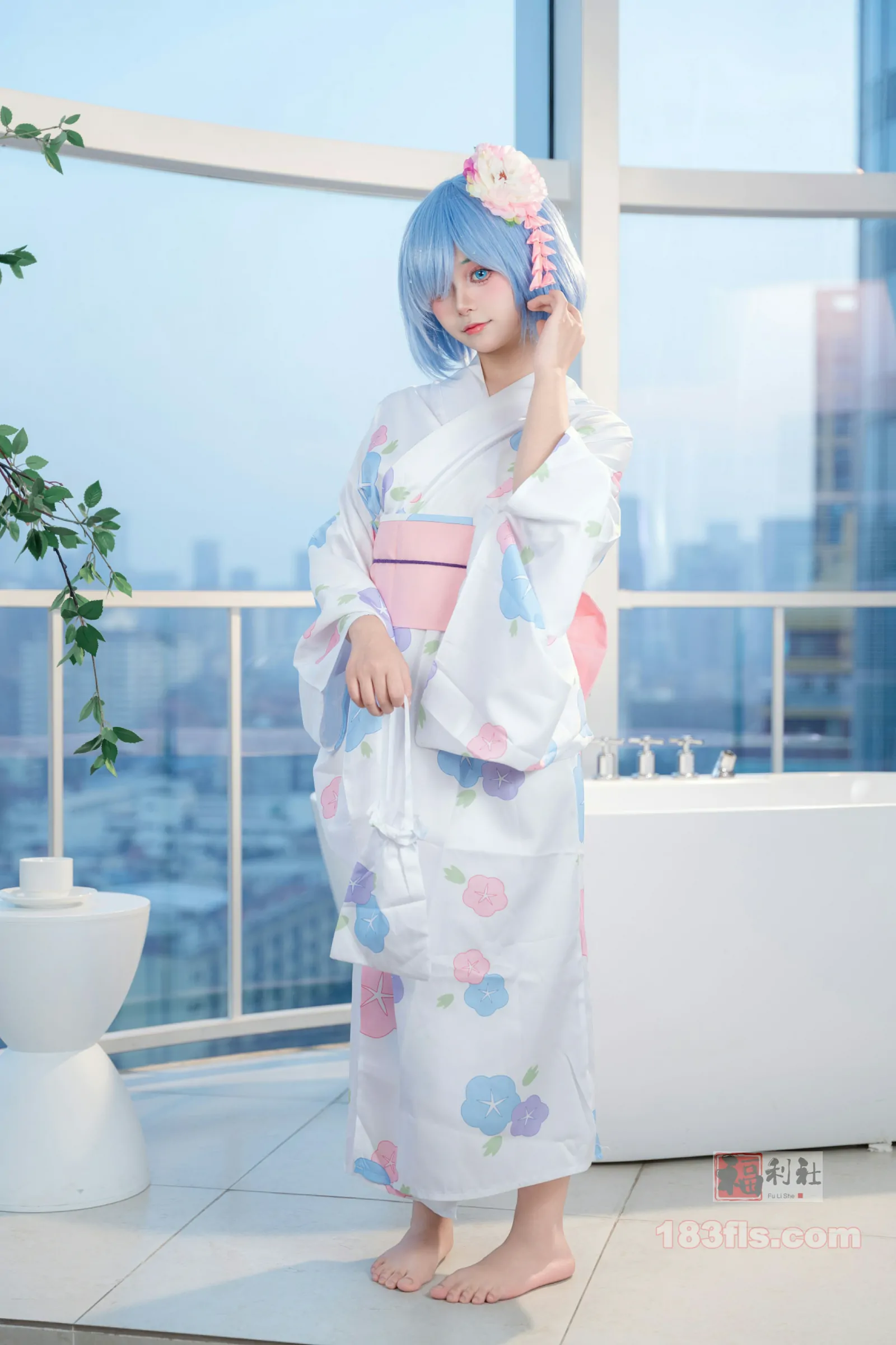 小羊不吃草 - 从零开始的异世界生活-蕾姆和服-第5张图片-宅男套图吧